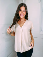 Easy For You Top - light taupe