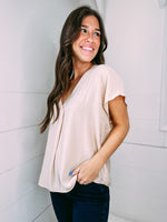 Easy For You Top - light taupe