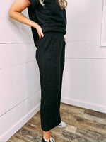 Elise Quilted Pants - black