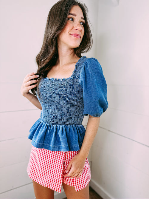 Know Better Denim Top