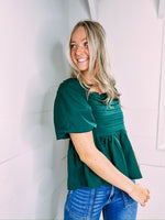 For You Babydoll Top - sea green