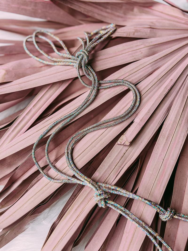 Crystal Rope Laces-  Iridescent