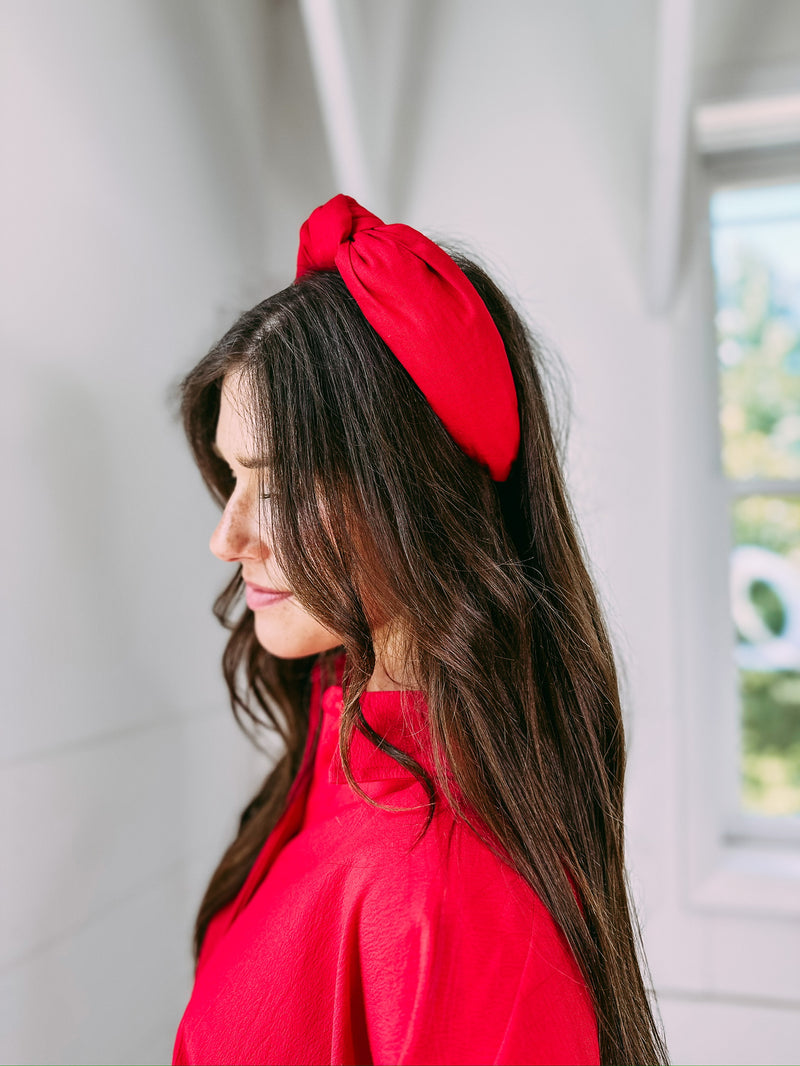 Solid Red Headband