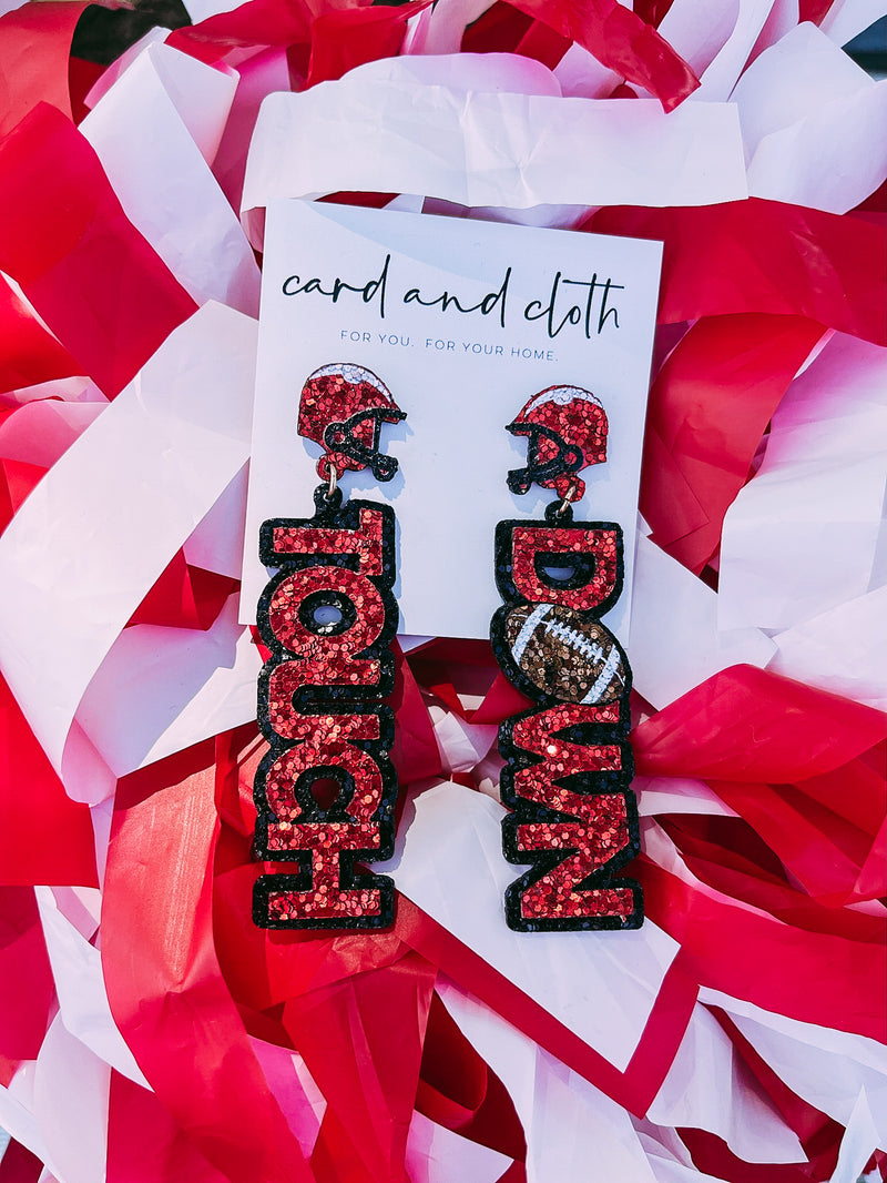Glitter Touch Down Dangle Earring