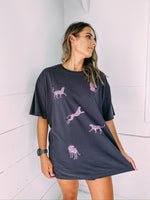 Multi Leopards Oversized Tee