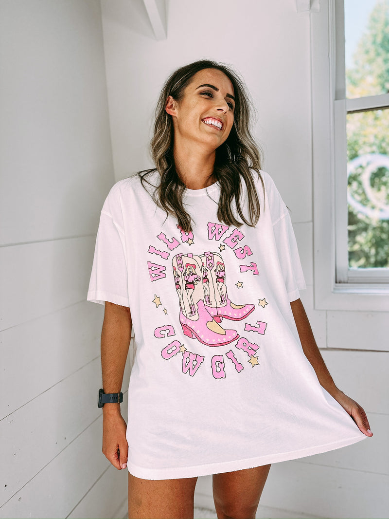 Wild West Cowgirl Oversized Tee