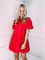 Love Is A Lie Mini Dress - red