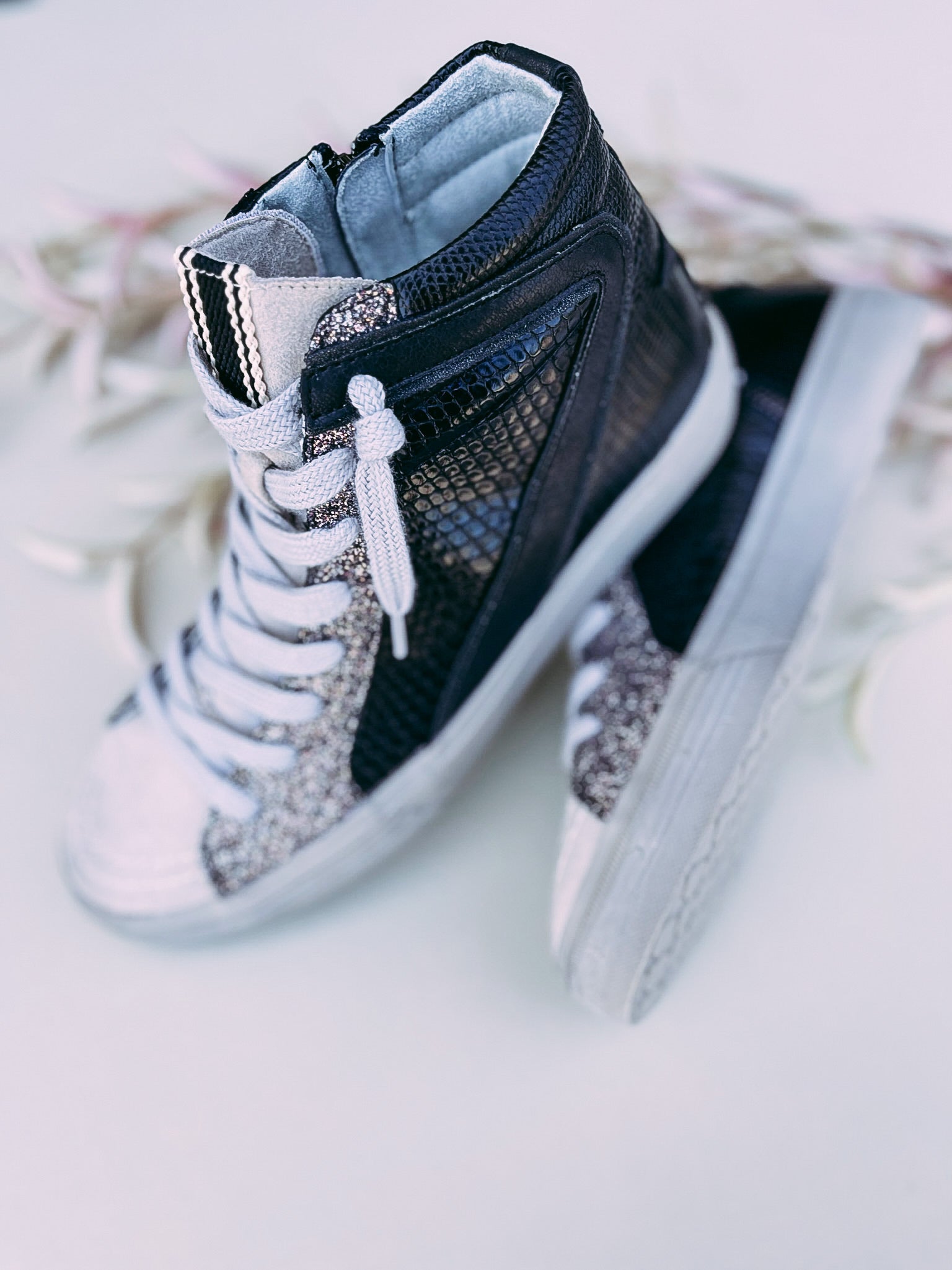 Rooney Sneaker- Black Snake