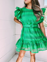 Sit & Watch Mini Dress - green