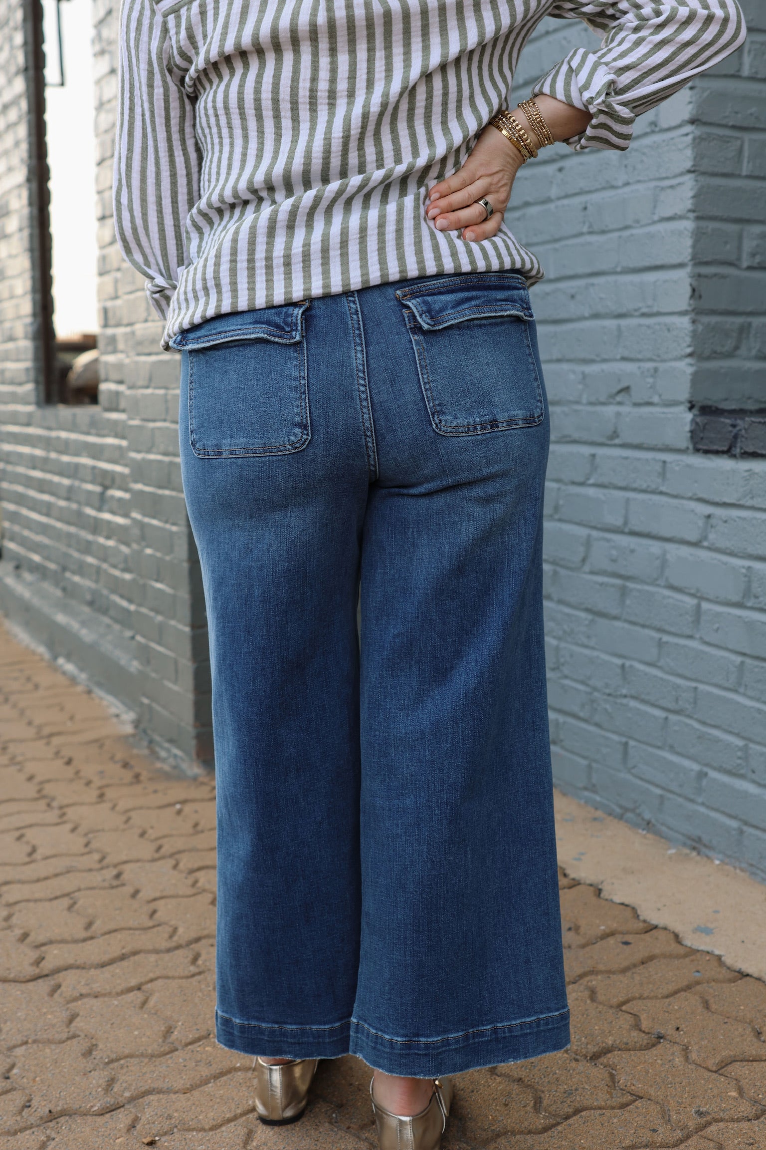 [Dear John] Audrey Wide Leg Jean - Nevis