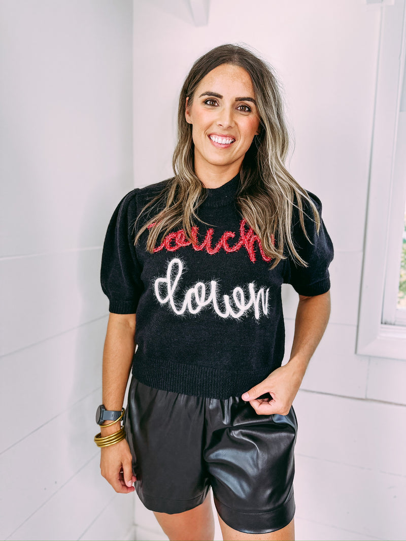 Touchdown Puff Sleeve Sweater
