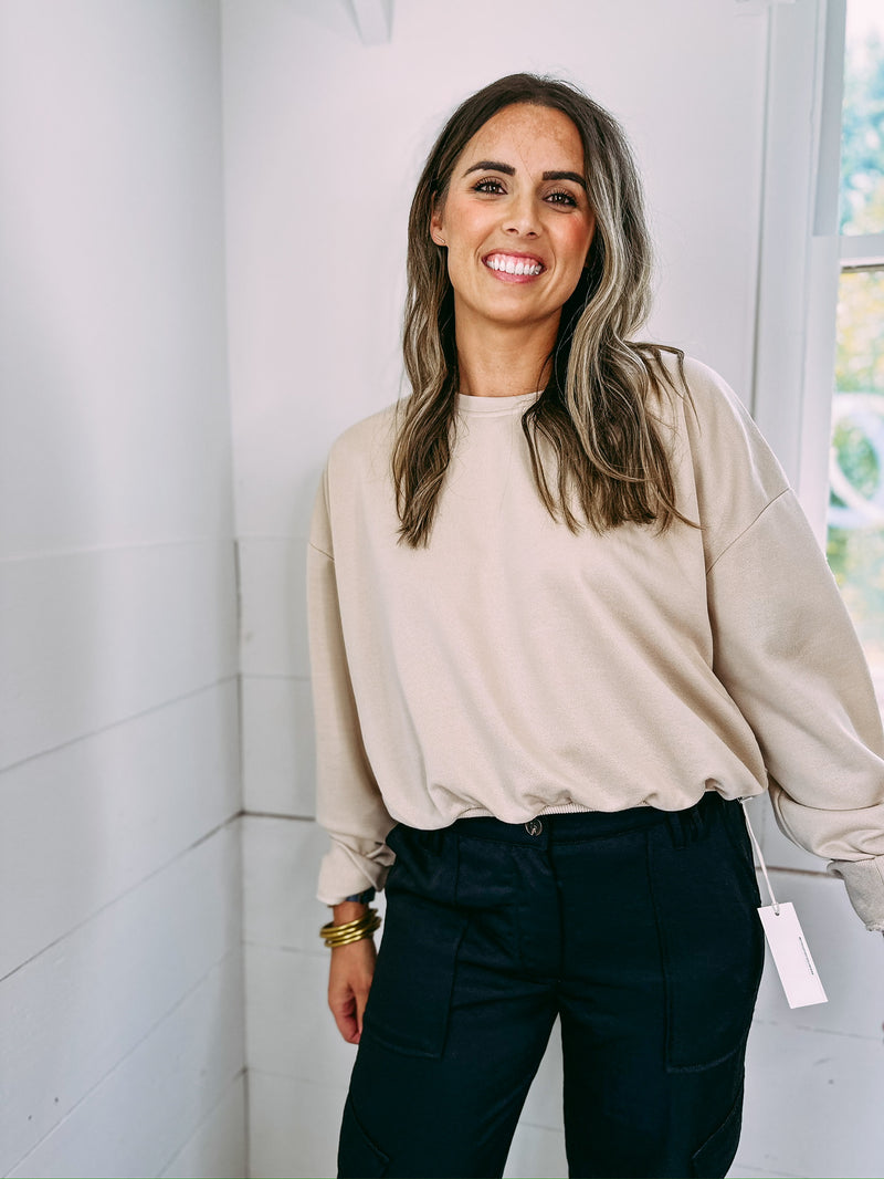 When In Rome Pullover - taupe