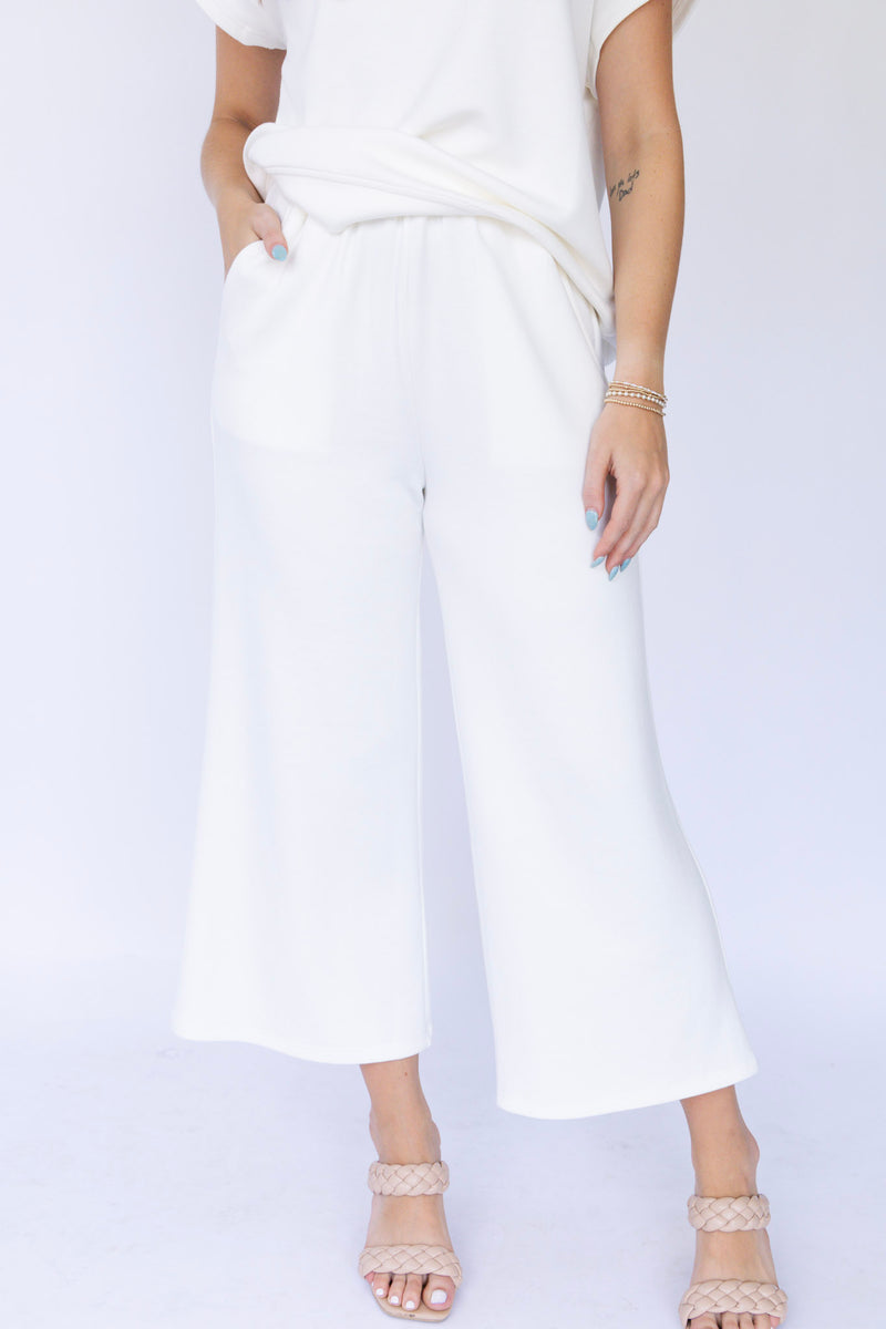 Spice It Up Wide Leg Pants - White