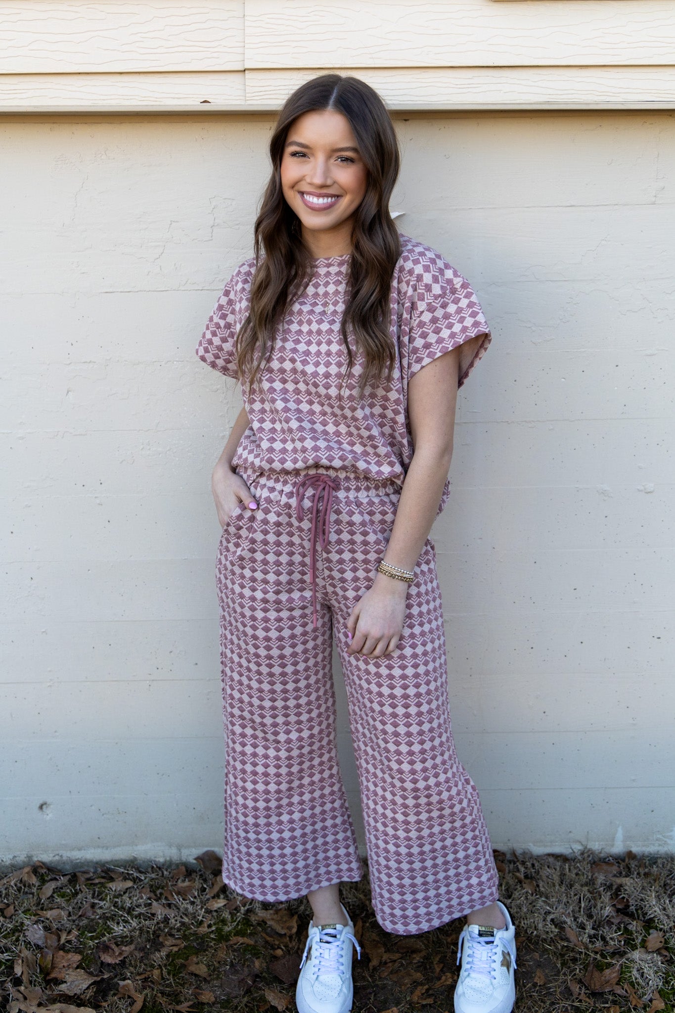 Vera Textured Mauve Top