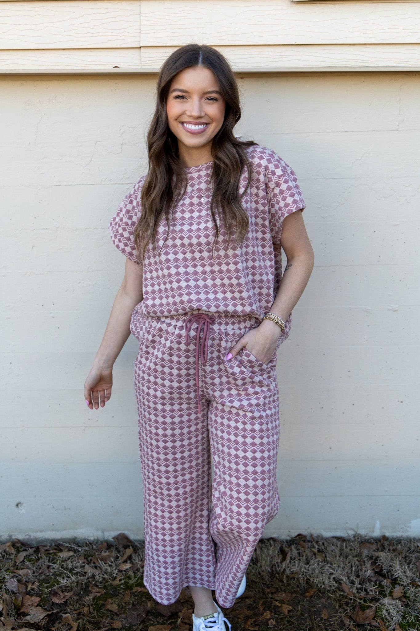 Vera Textured Mauve Top