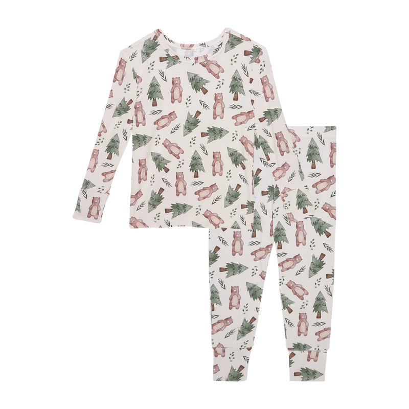 Beary Long Sleeve Basic Pajama Set