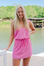 Meet Me At The Courts Athletic Dress- Pink