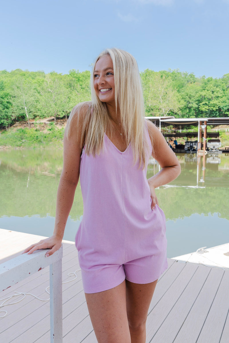 Rayna Relaxed Romper - Pink