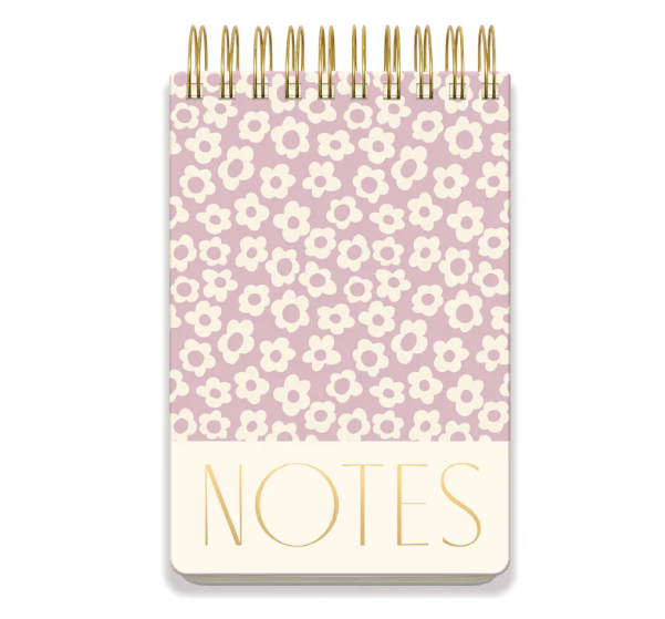 Large Chunky Notepad - Lilac Groovy Floral