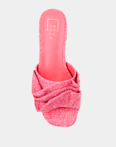Frances Kitten Heel - Hot Pink