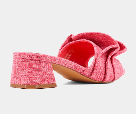 Frances Kitten Heel - Hot Pink