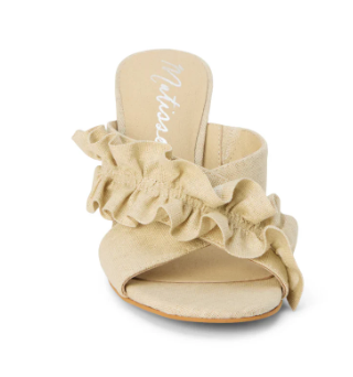 Pleasant Heeled Sandal - Natural Linen