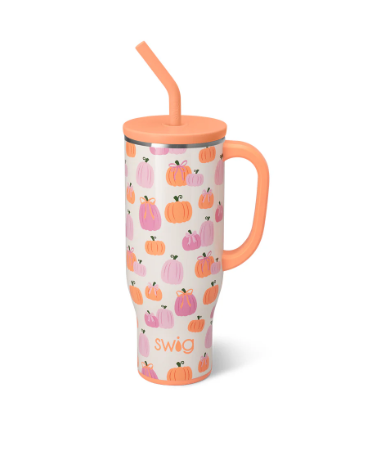 Pumpkins and Bows Mega Mug 30oz