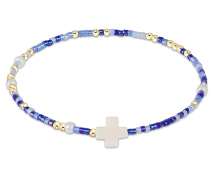 egirl Hope Unwritten Signature Cross Bracelet - Is A Smurf's Butt Blue?