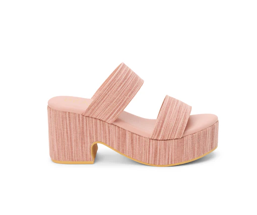 Ocean Ave Platform Heel - Blush