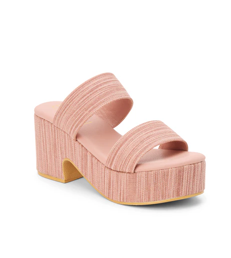 Ocean Ave Platform Heel - Blush