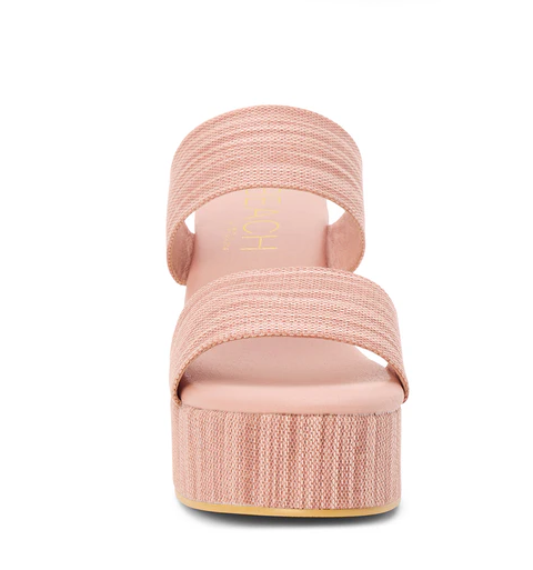 Ocean Ave Platform Heel - Blush