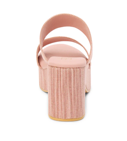 Ocean Ave Platform Heel - Blush