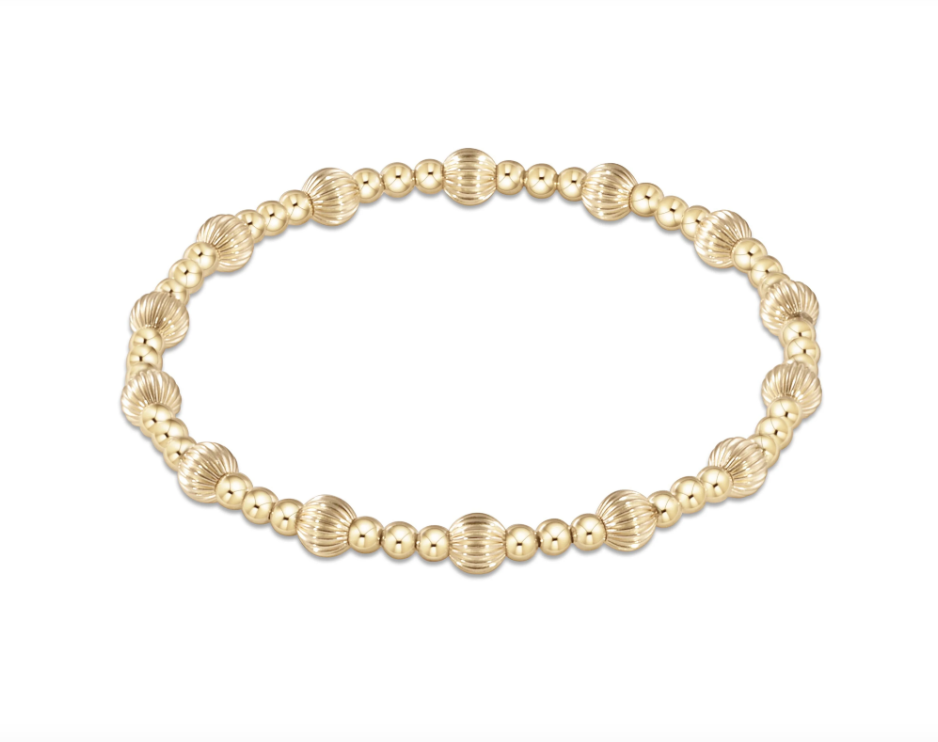 EXTENDS Dignity Sincerity 5mm Bead Bracelet - Gold