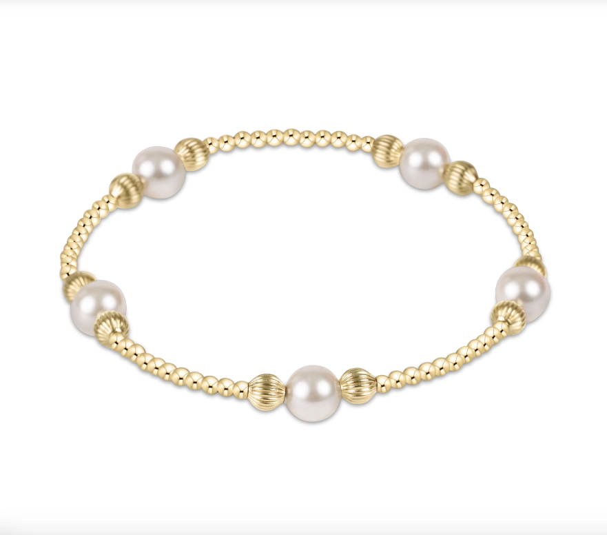 Purpose Pearl 6mm Dignity Bracelet - Gold