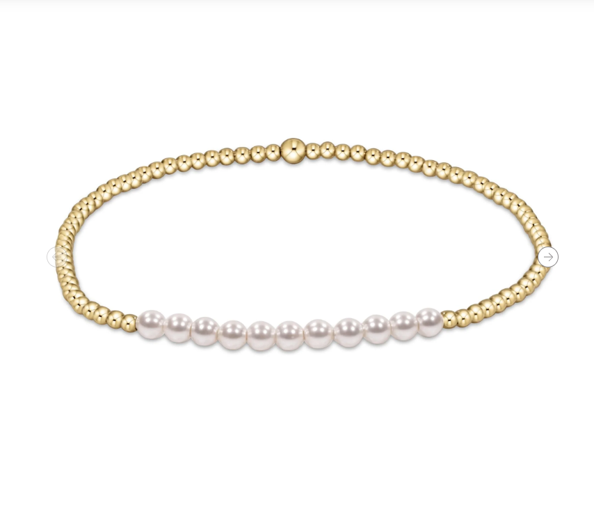 Bliss Pearl 3mm Bracelet - Gold