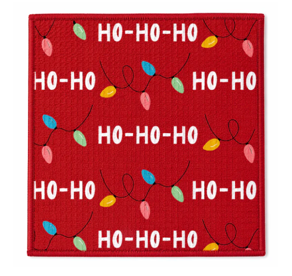 Ho Ho Holiday Microfiber Dish Cloth