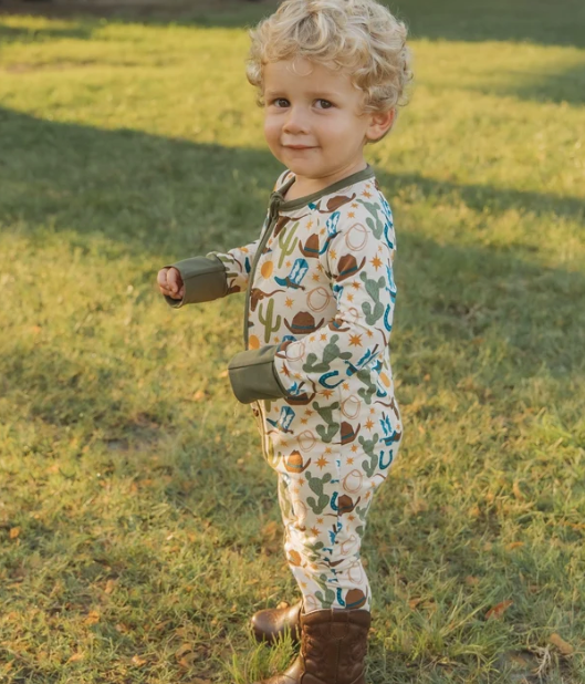 Howdy Western Bamboo Convertible Pajamas