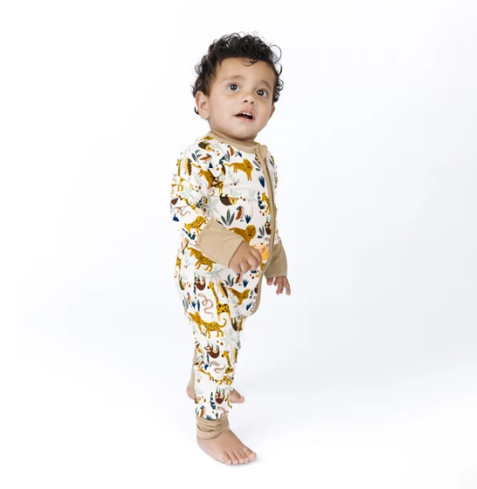Jungle Friends Bamboo Convertible Pajamas