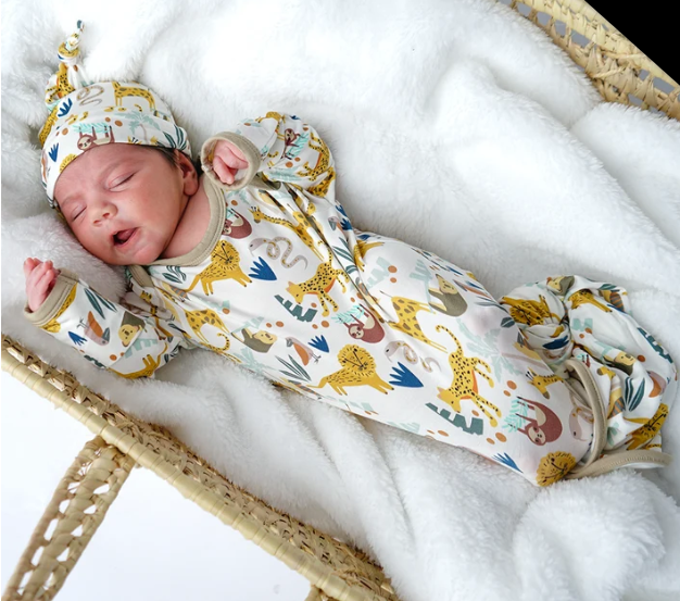 Jungle Friends Hat & Gown Gift Set