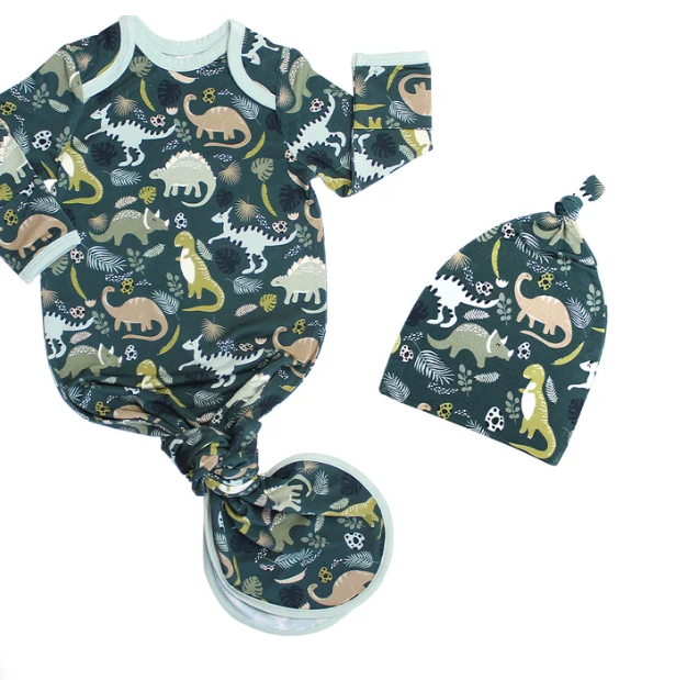 Prehistoric Dinosaur Friends Hat & Gown Gift Set
