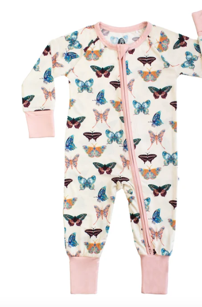 Wings of Paradise Butterflies Bamboo Convertible Pajamas