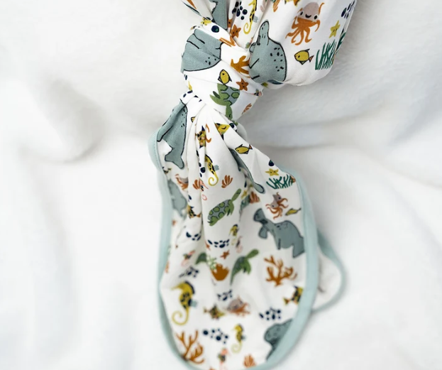 Manatee Bamboo Gown & Hat Gift Set
