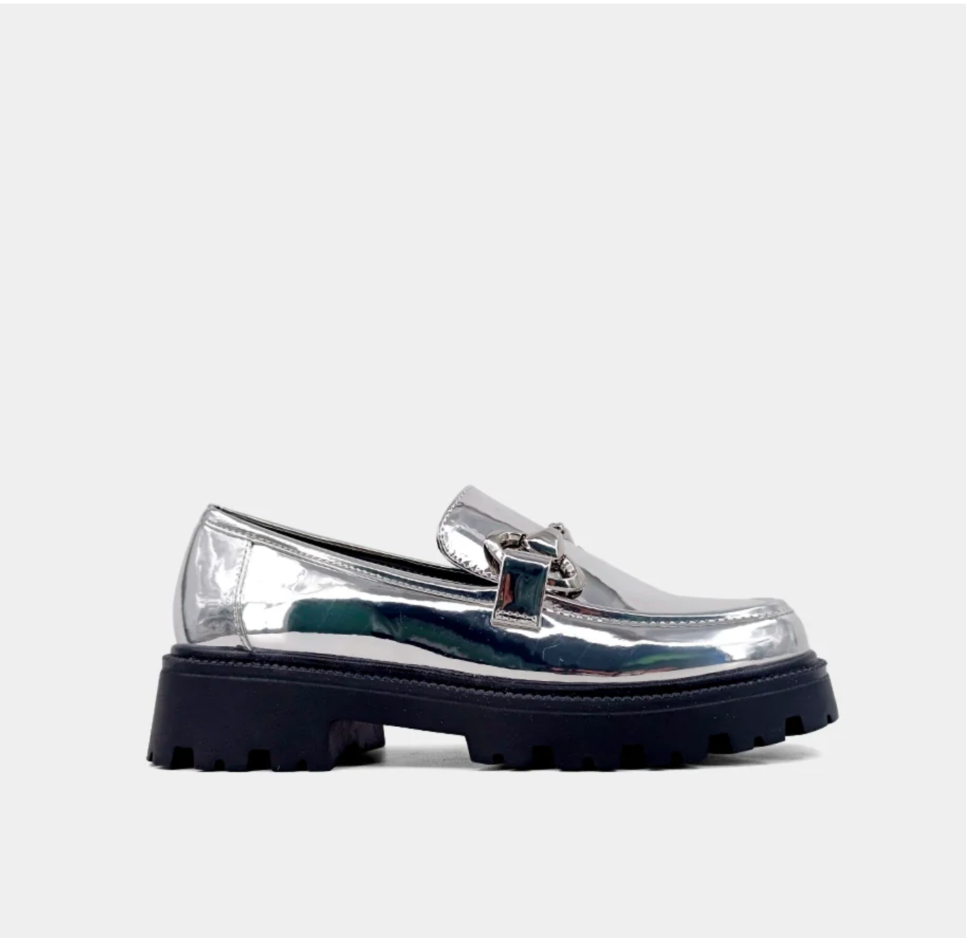 Tatiana Chunky Loafers - Silver