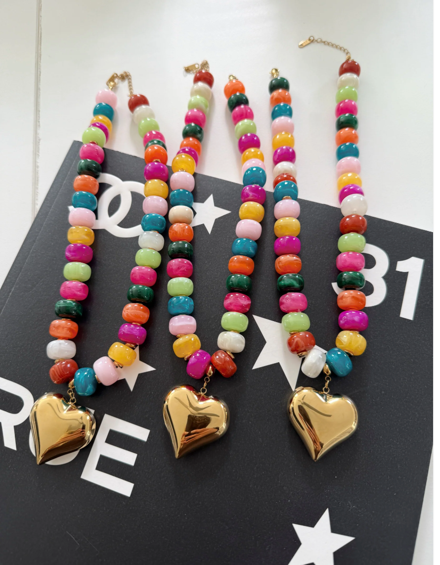 Colorful Heart Necklace