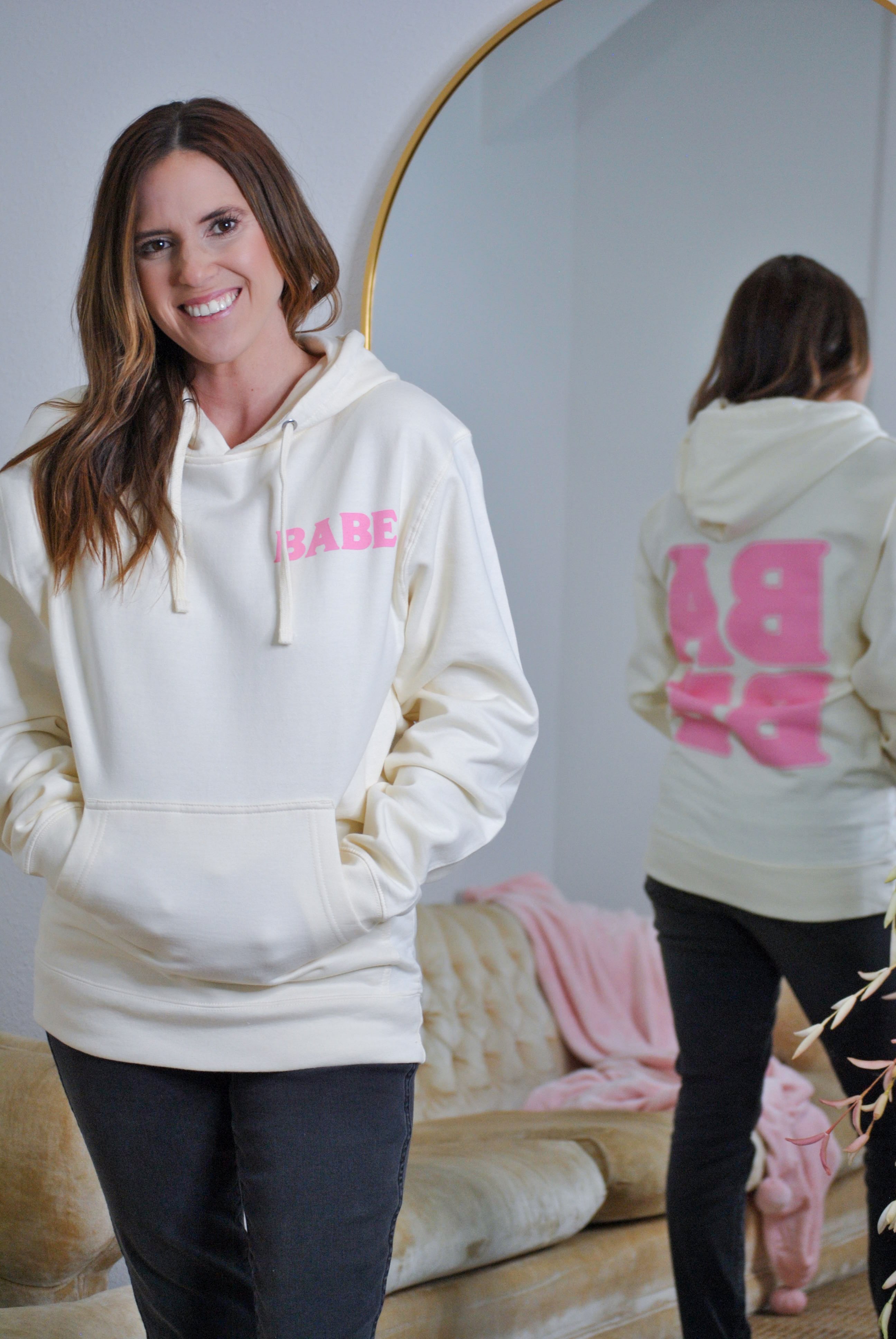 BABE Hoodie - Bone