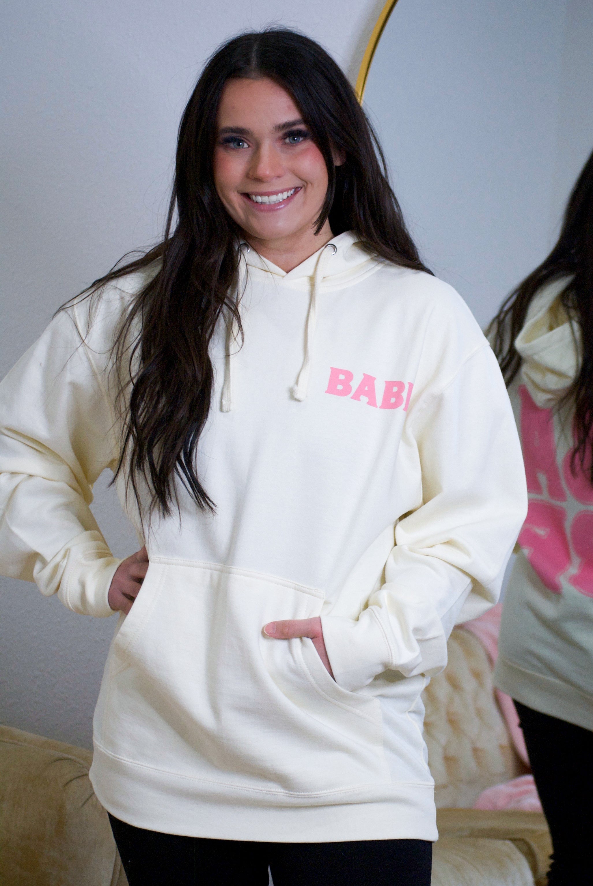 BABE Hoodie - Bone