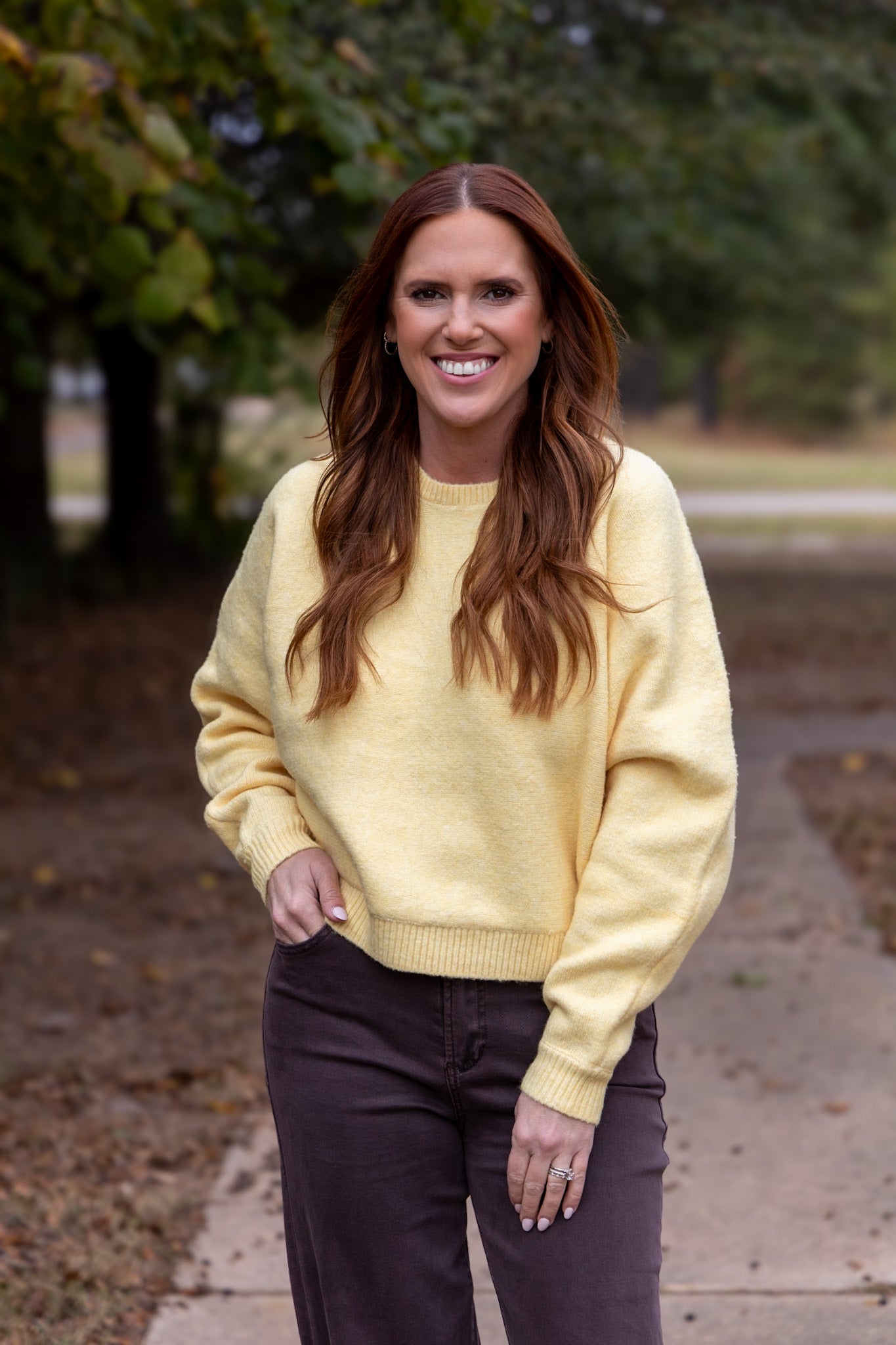 Dream Dolman Sleeve Sweater - Yellow