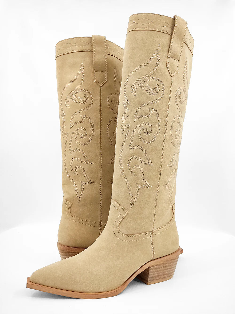 Zaire Cowboy Boots- Natural