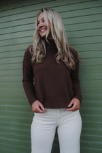 Jessie Turtleneck Sweater - brown
