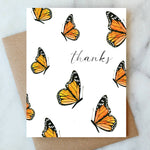 Butterfly Thanks Greeting Card | Thank You Card